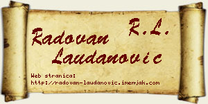 Radovan Laudanović vizit kartica